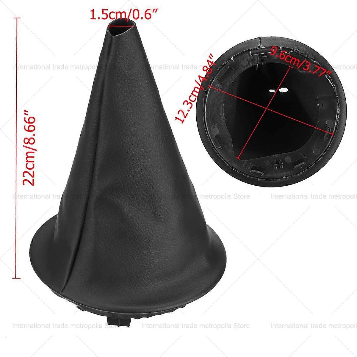 Car Gear Shift Collar Pu Leather Gaiter Boot Cover W/frame Dust-proof For Citroen Berlingo Ii Mk2 2008-on - Gear Shift Knob