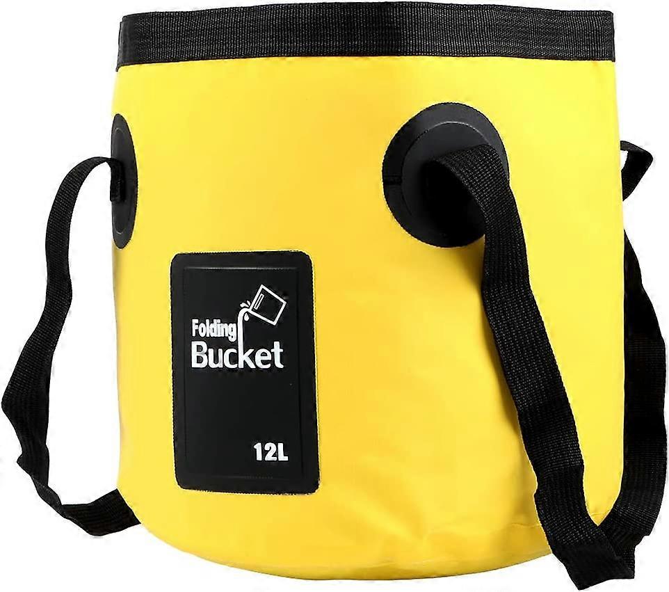 iTimo Car Wash Bucket Bärbar Utomhus Resor Vikbar Vattenhink för Camping Vandring Fiske 12L PVC