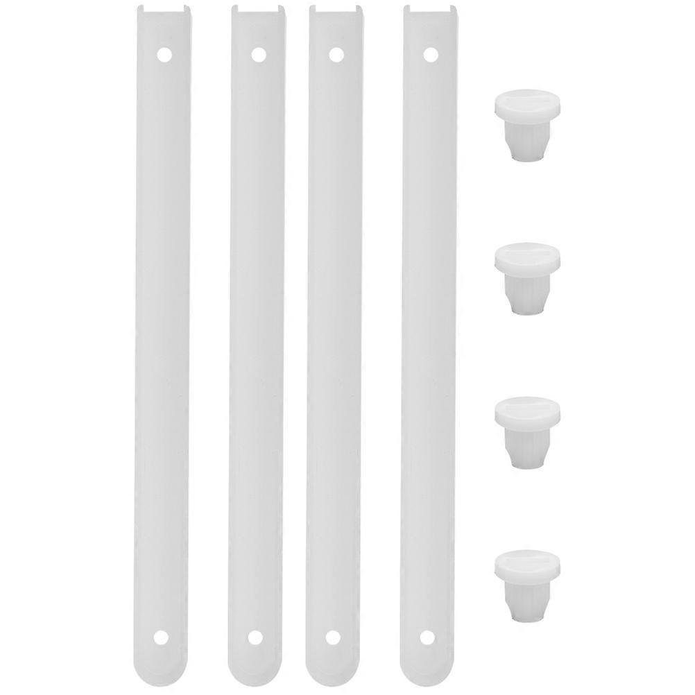 4pcs Drawer Slides Heavy Duty Cabinet Slides Cupboard Track Guides with Accessories