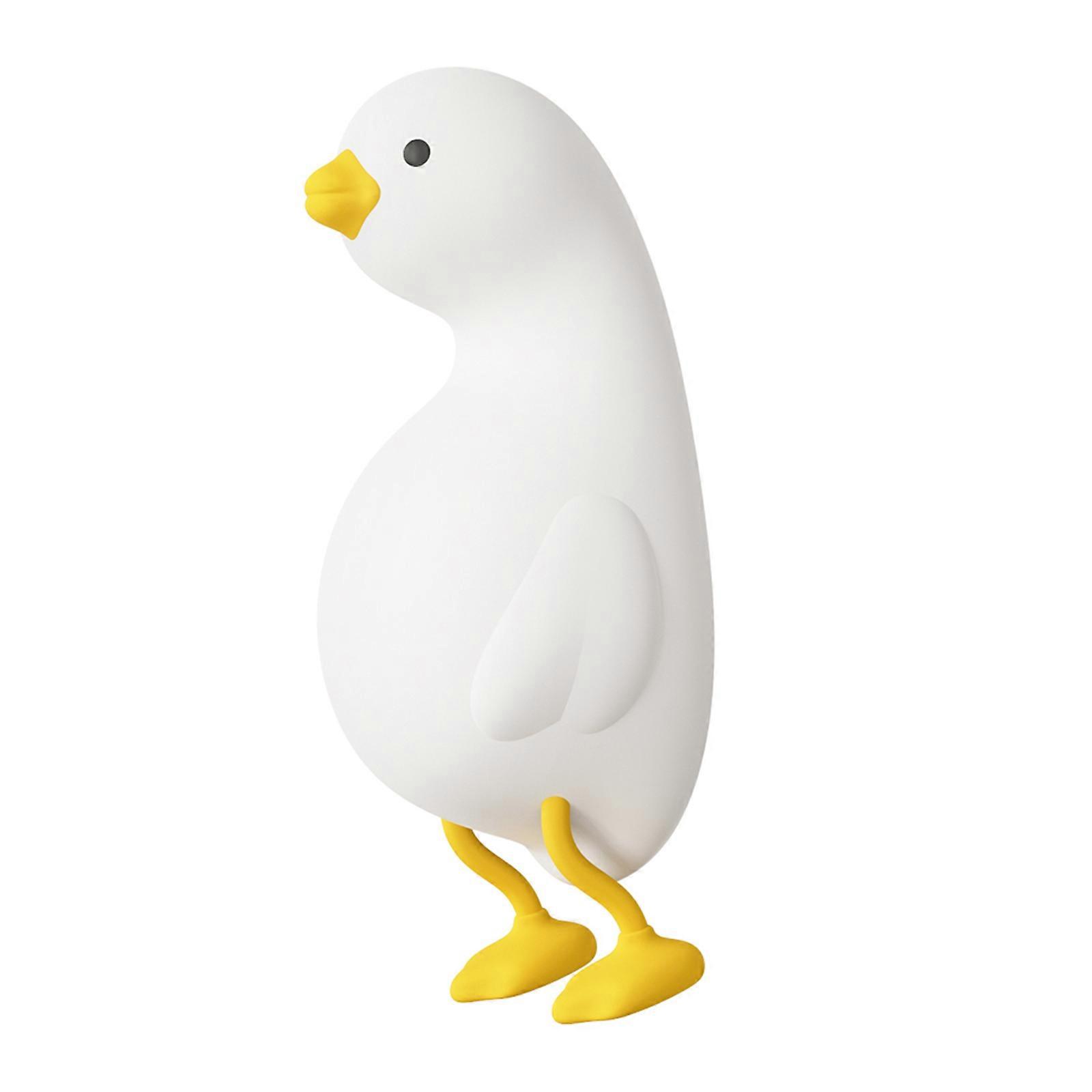 LED Lying Flat Duck Night Light, 3 Level Dimmable Nursery Nightlight,Cute Lamps Silicone Squishy Light Up Duck,100% New