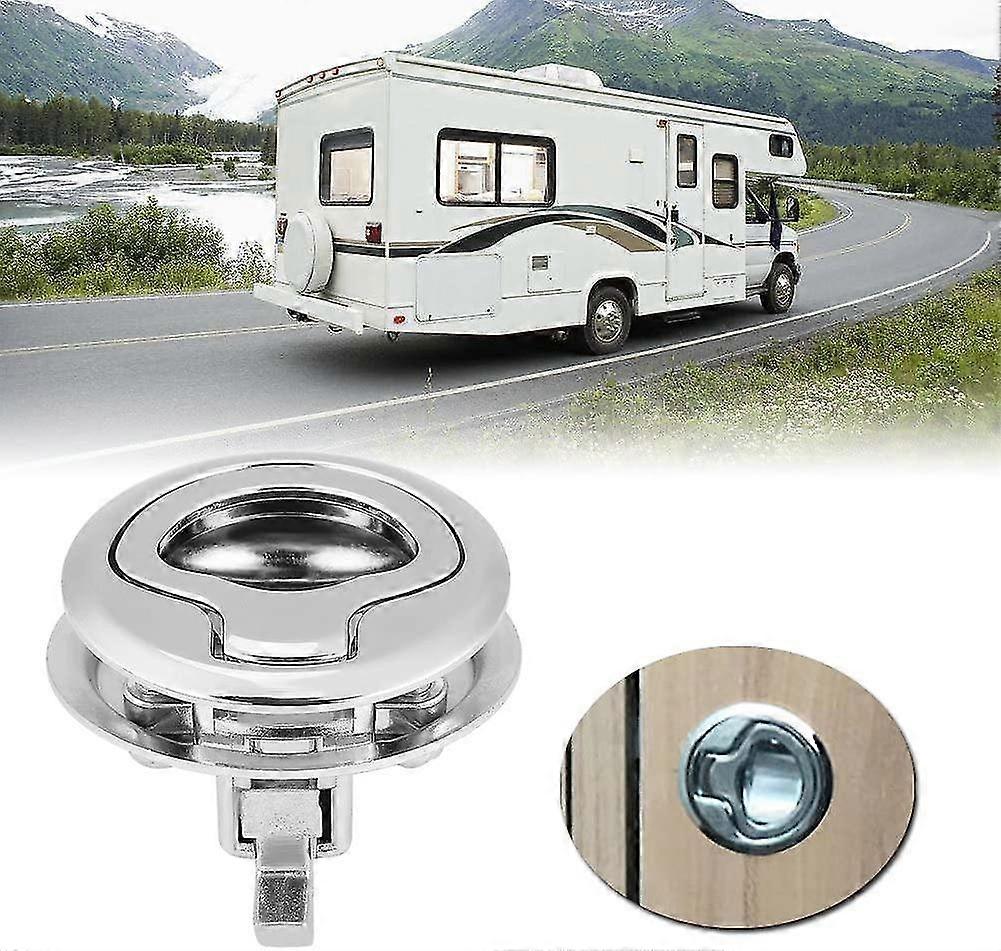 Adehoei 2-Pack Slam Latches - Heavy Duty Flush Mount Zinc Alloy Latches For Boat Hatches, RVs & Cabinets