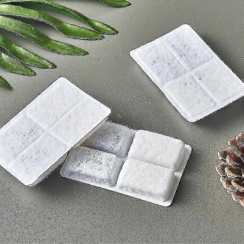 6pcs Drinking Fountain Replacement Filter With Resin And Activated Carbon Flower Water Dispenser Filter
