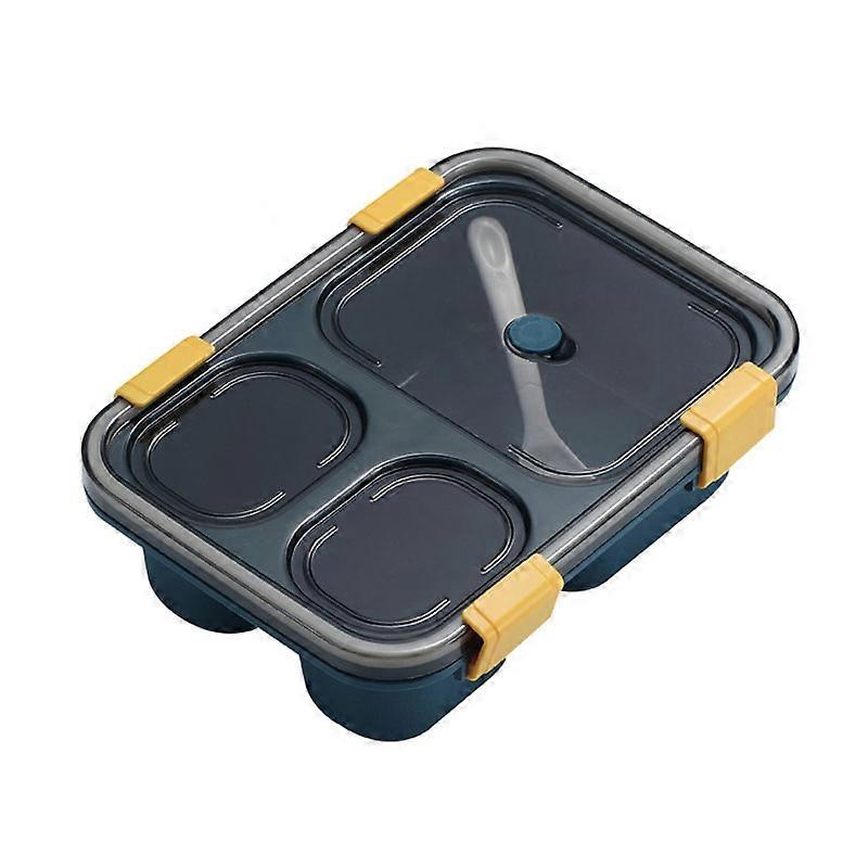 Microwave Plastic Lunch Box, Specification: 850ml (Blue)