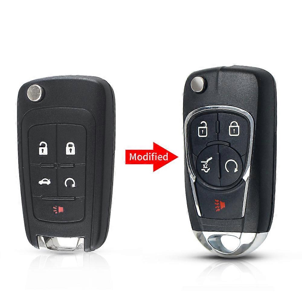 Modified Flip Key Shell For Chevrolet Cruze For OPEL Insignia Astra J Zafira Car Remote Replacement 2/3/4/5 Buttons Key