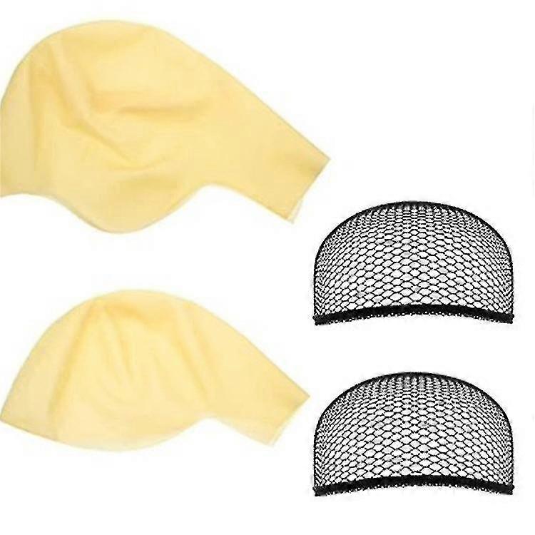 2024 1 Pack Latex Bald Cap For Adults Makeup Bald Head Wig Cap Costume Accessory (23 Inch, Big Size)