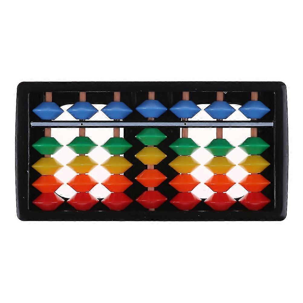 Mini Plastic Abacus Arithmetic 7 Digits Kids Maths Abacus Educational Toys