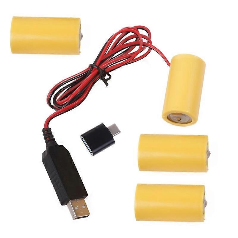 USB Power Converter DCBuck Boost Battery Eliminators Replace 4pcs 1.5V
