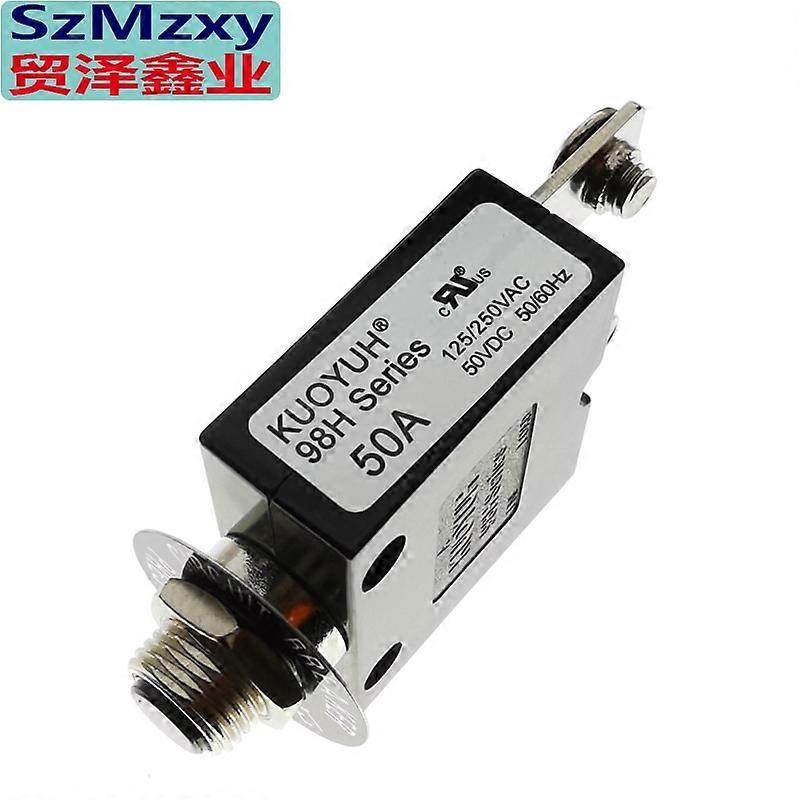 1PCS New 98 98H series 30A 35A 40A 50A 60A 70A Circuit Breakers Manual push reset Screw Feet 125/250VAC KUOYUH