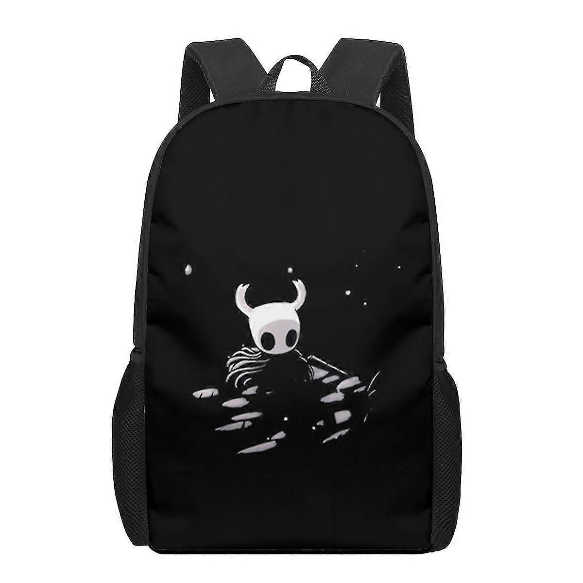 Hollow Knight 3d mönster skolväska för barn flickor pojkar casual bokväskor barn ryggsäck pojkar flickor stor kapacitet ryggsäck