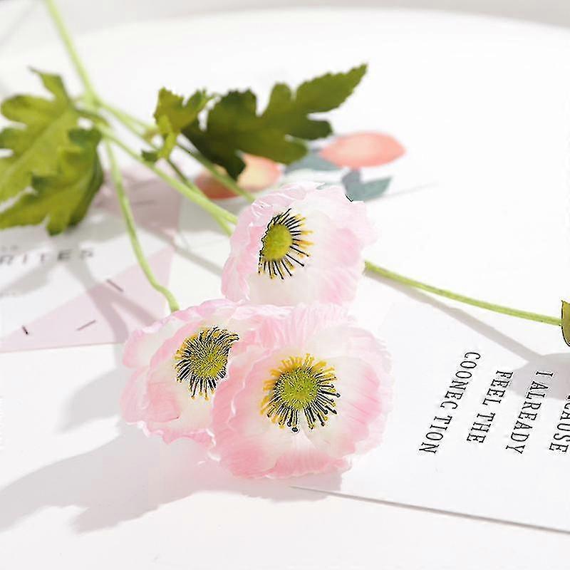 Simulare de flori maci sala de nunta aranjament Flori