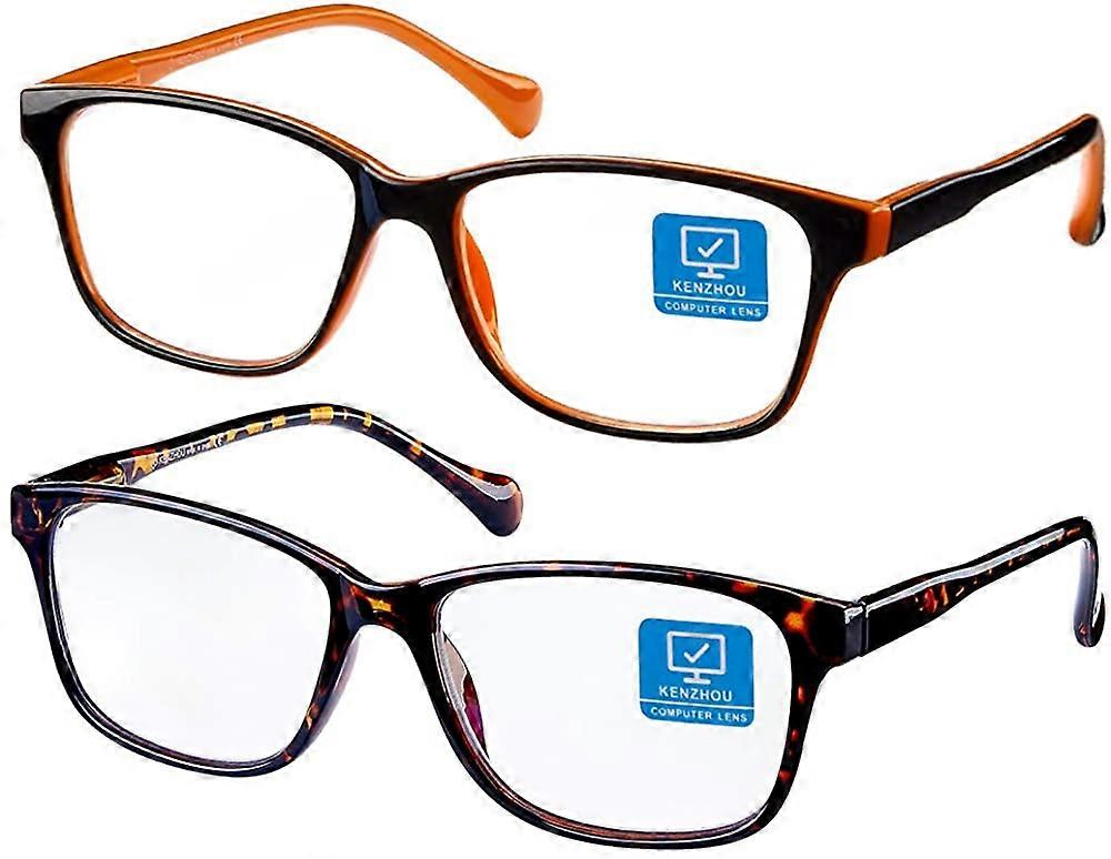 Twilight and Orange Blue Light Blocking Computer Glasses Anti Eye Eyestrain
