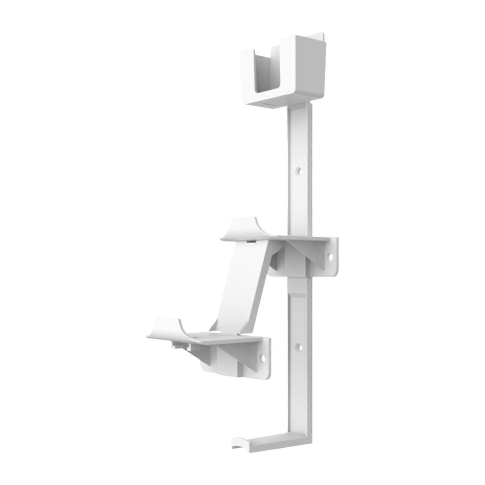 Game Controller Hanger Wall Mount Multi Functional Headset Bracket Organizer White
