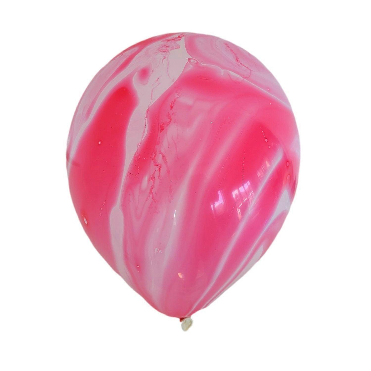 Marmor Luftballons - Rosa (10 Stück / 30 cm)