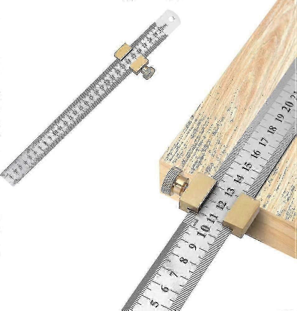 Positionierung Lineal Block Holz Line Finder Lineal Fixed Steel Carpenter Scriber