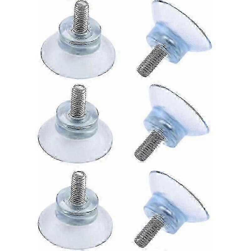 Suction Cups 30mm with M6x15mm Thread 6Pcs - RIpj