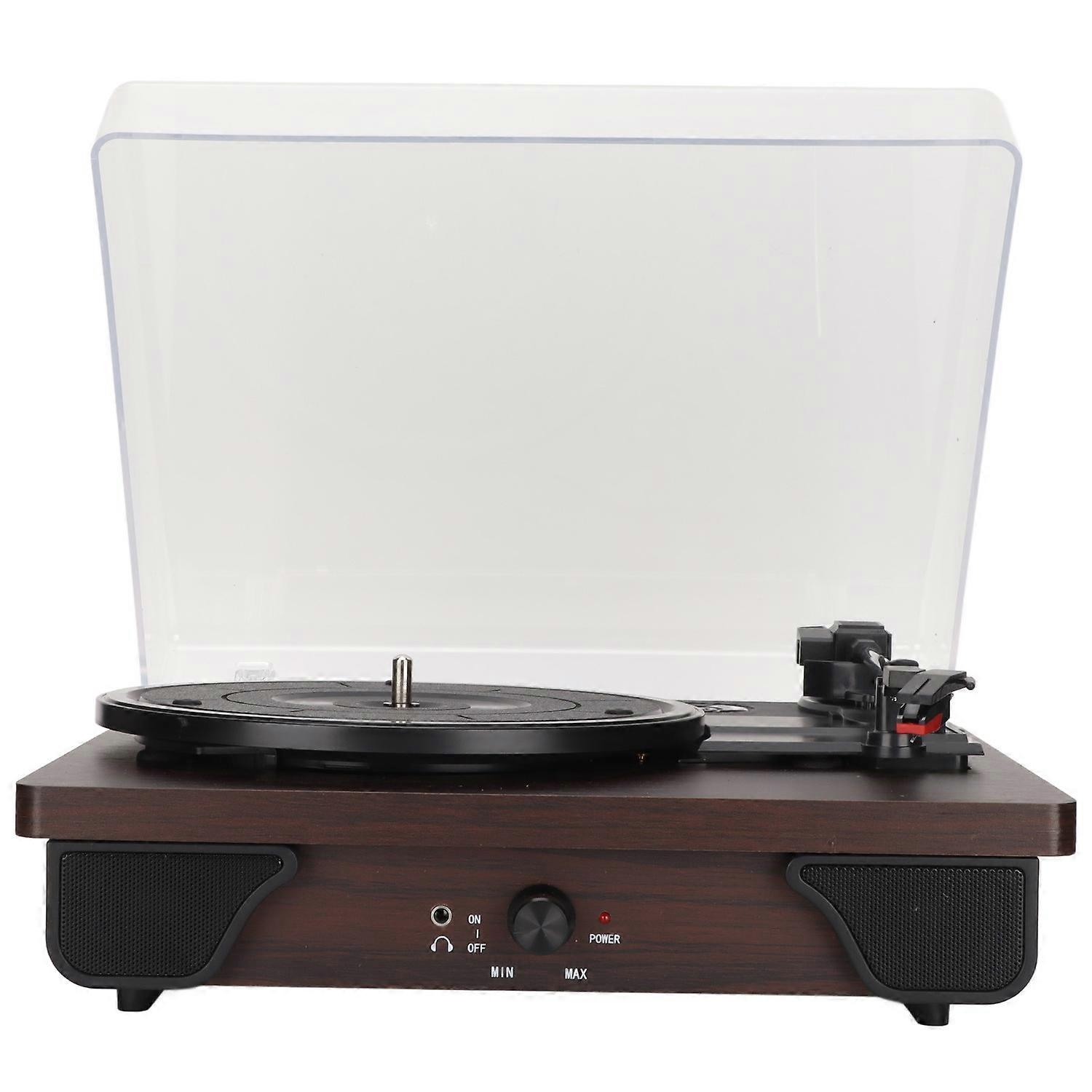 Bluetooth Record Player Vintage 3 Speed Built in Speaker Wireless Vinyl Turntable with Cover
