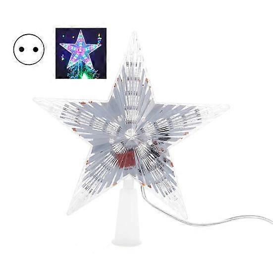Christmas Tree Topper LED Lighted Star Tree Topper Waterproof Reusable High Brightness New Year Holiday Home Office Indoor Decorations Christmas Tree