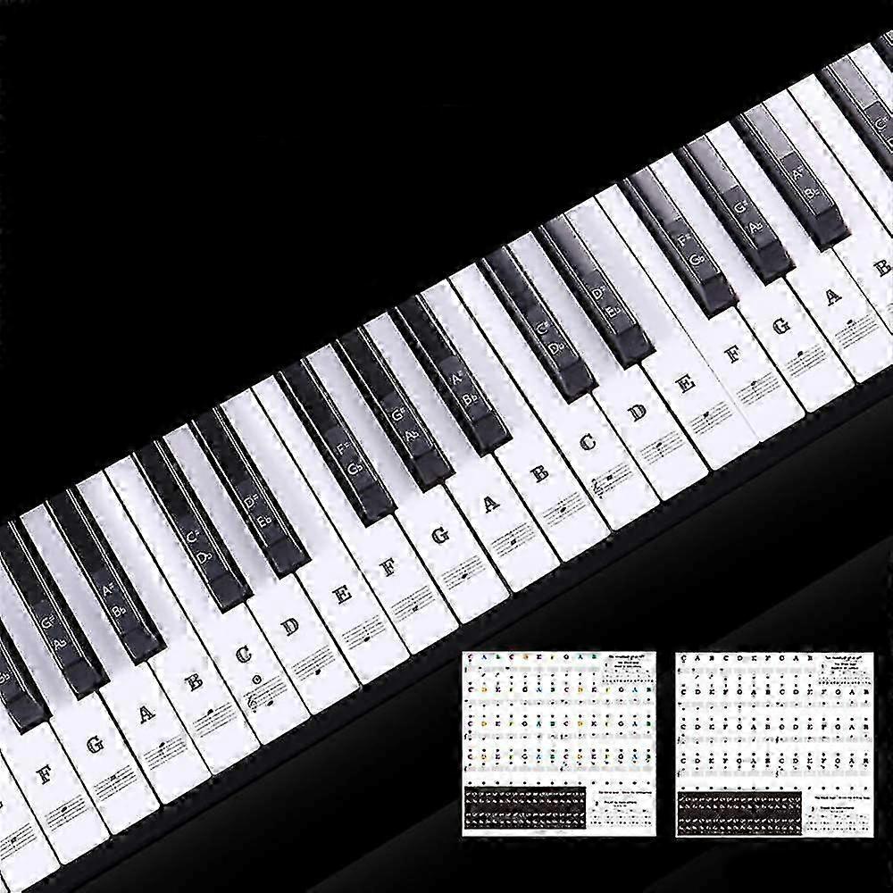 Transparent Piano Keyboard Sticker 88 Keys Electronic Keyboard