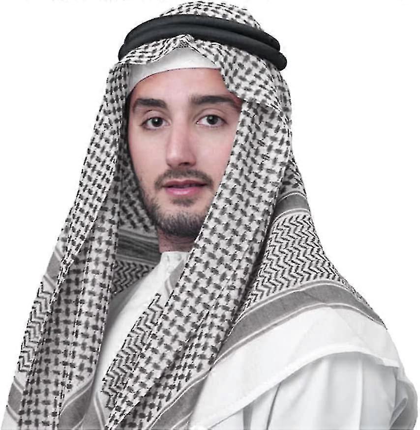 وشاح شماغ عربي رجالي كوية كوية للتوزيع العربي أوشحة عربية حجاب عصابة شال صحراوي أغطية رأس سعودية كلاسيك عربي عمامة كبيرة باندانا