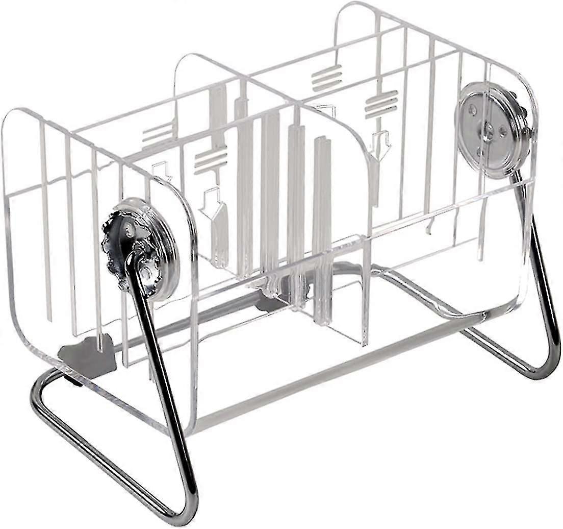 Acrylic Remote Controller Organizer Remote Controller Storage Box Reusable Clear Durable 6 Grids Premium Desktop Organizer For Home Office