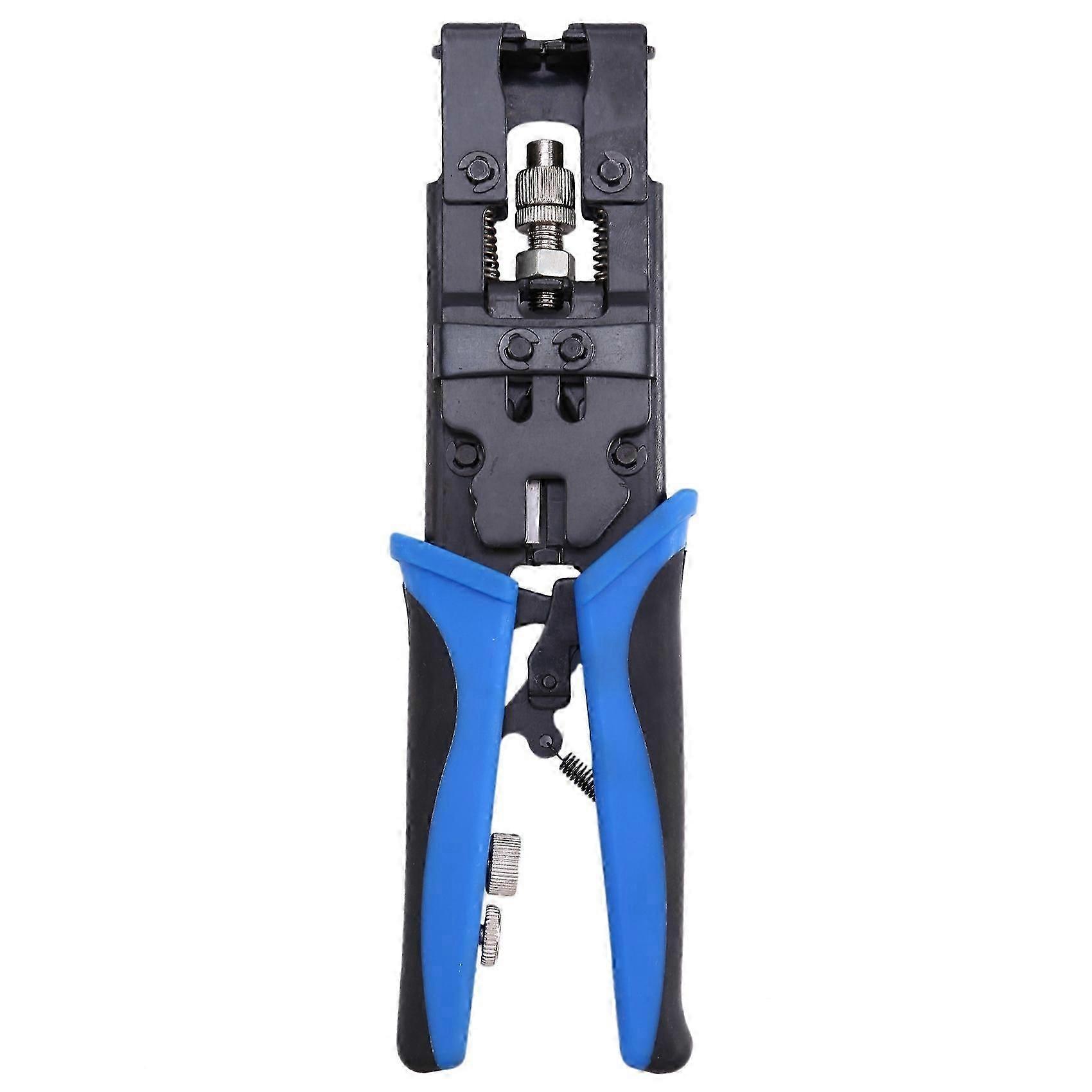 1pc Coax Compression Crimper Tool Bnc//f Crimp Connector Rg59/58/6 Cable Wire Cutter Adjustable Cri