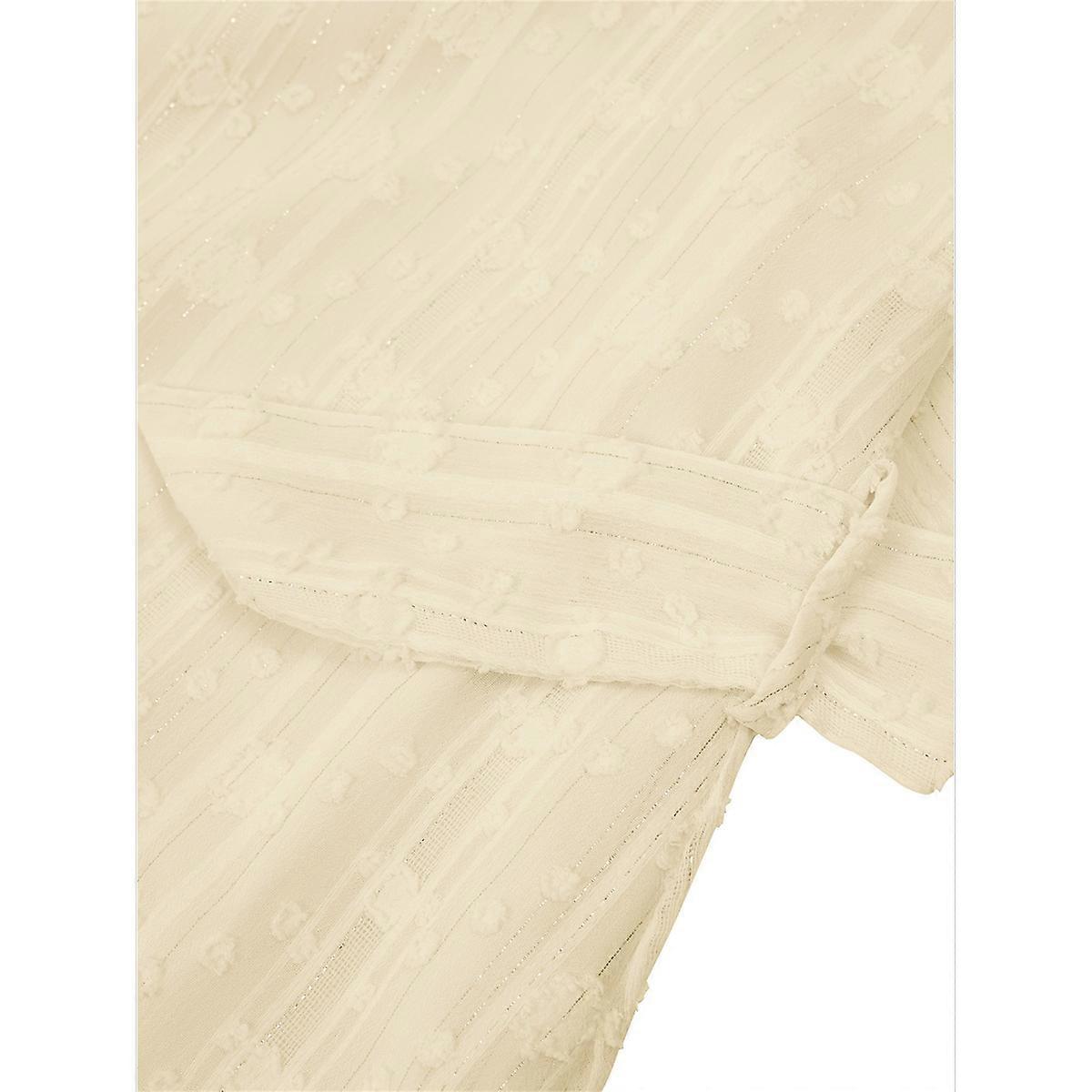 Sleeveless Backless Ruffle Dress L