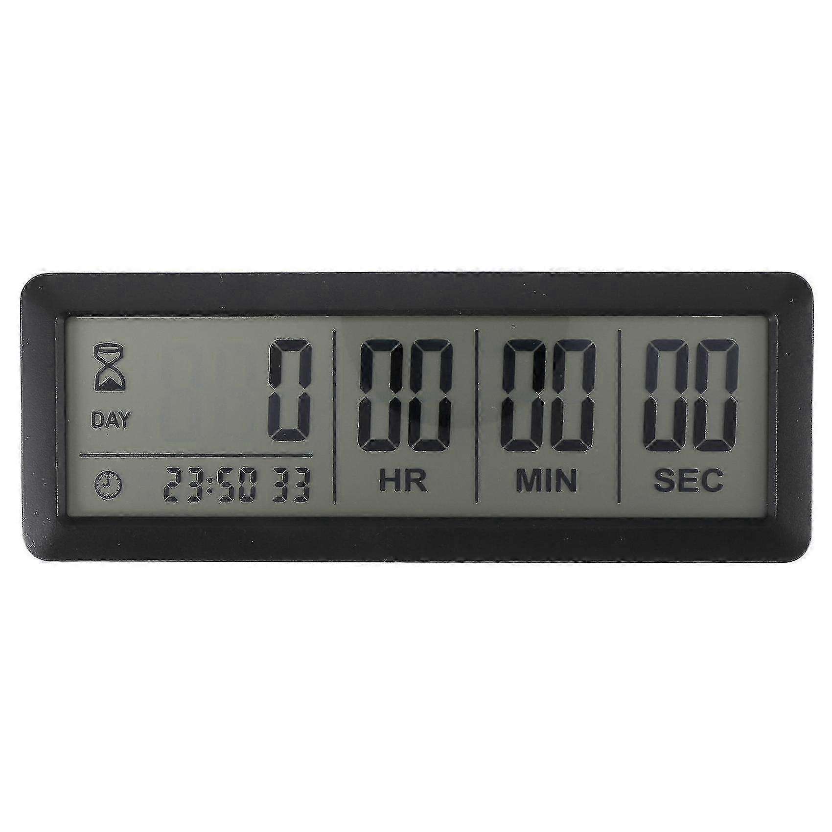 Große digitale Countdown Tage Zeitschaltuhr - 999 Tage Countdown Uhr Timer für Abschlusslabor Küche (schwarz)-GUT
