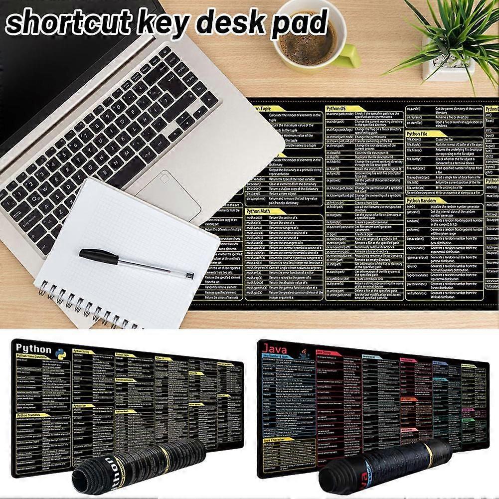 Python Programing Mouse Pad Large Shortcuts Cheat Sheet Keyboard ...