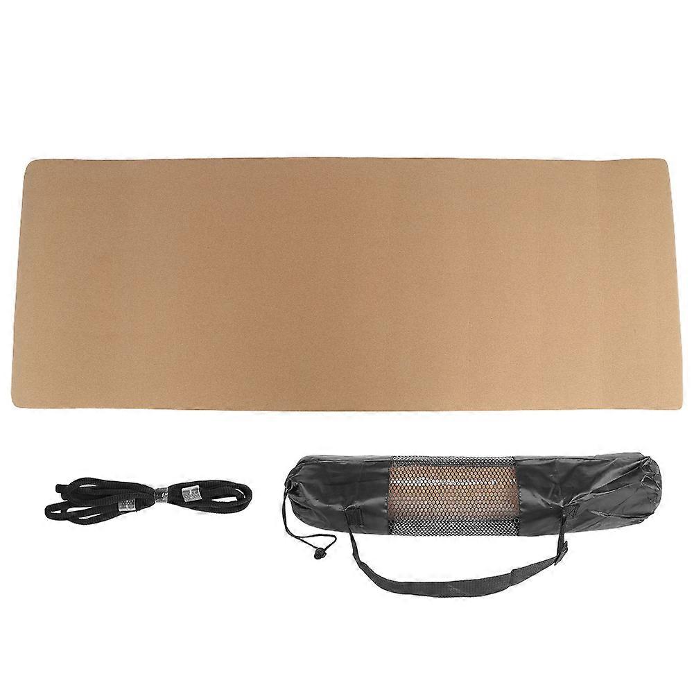 TPE 5mm Yoga Mat Non-Slip Natural Rest Pad for Home Exercise Fitness Equipment (Smooth Surface)