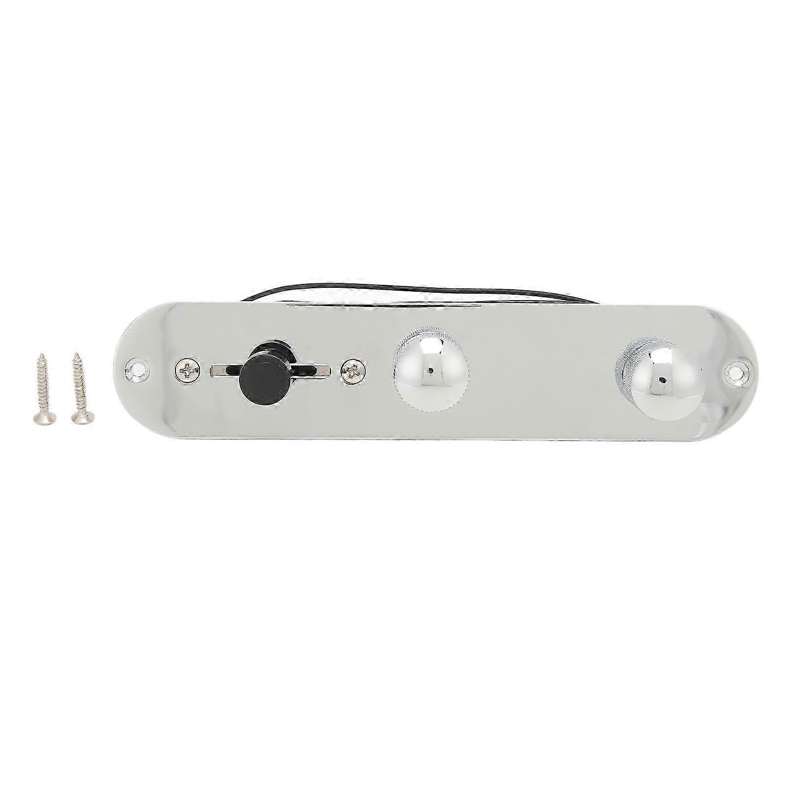 Guitar pickup, Chrome - finished with volume and tone control knobs, including mounting screws