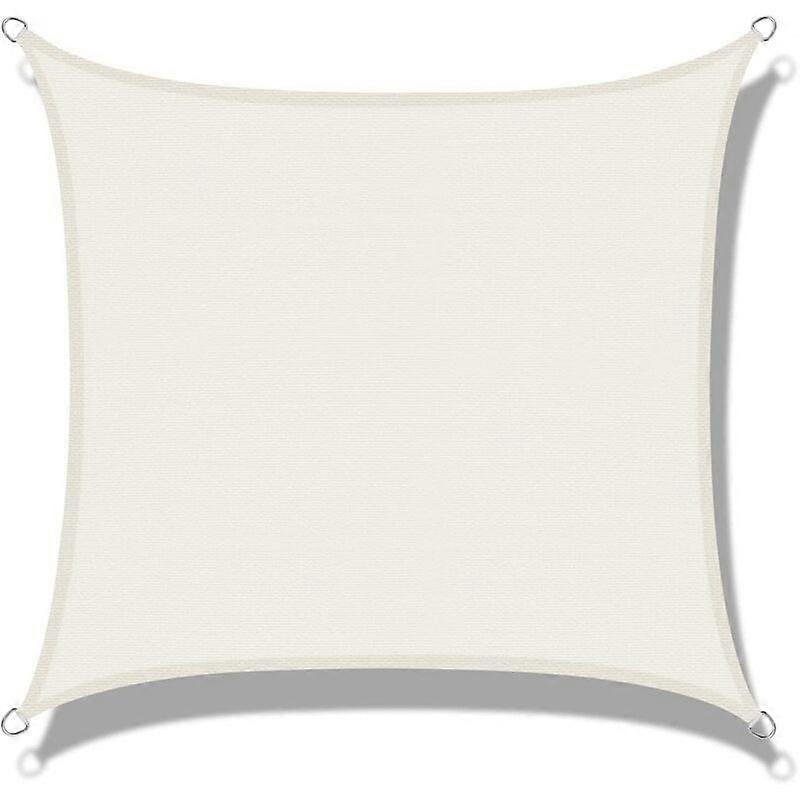 シェードセイル(HDPE)長方形2 x 3mパティオキャンプ屋外ガーデン用クリームUV保護