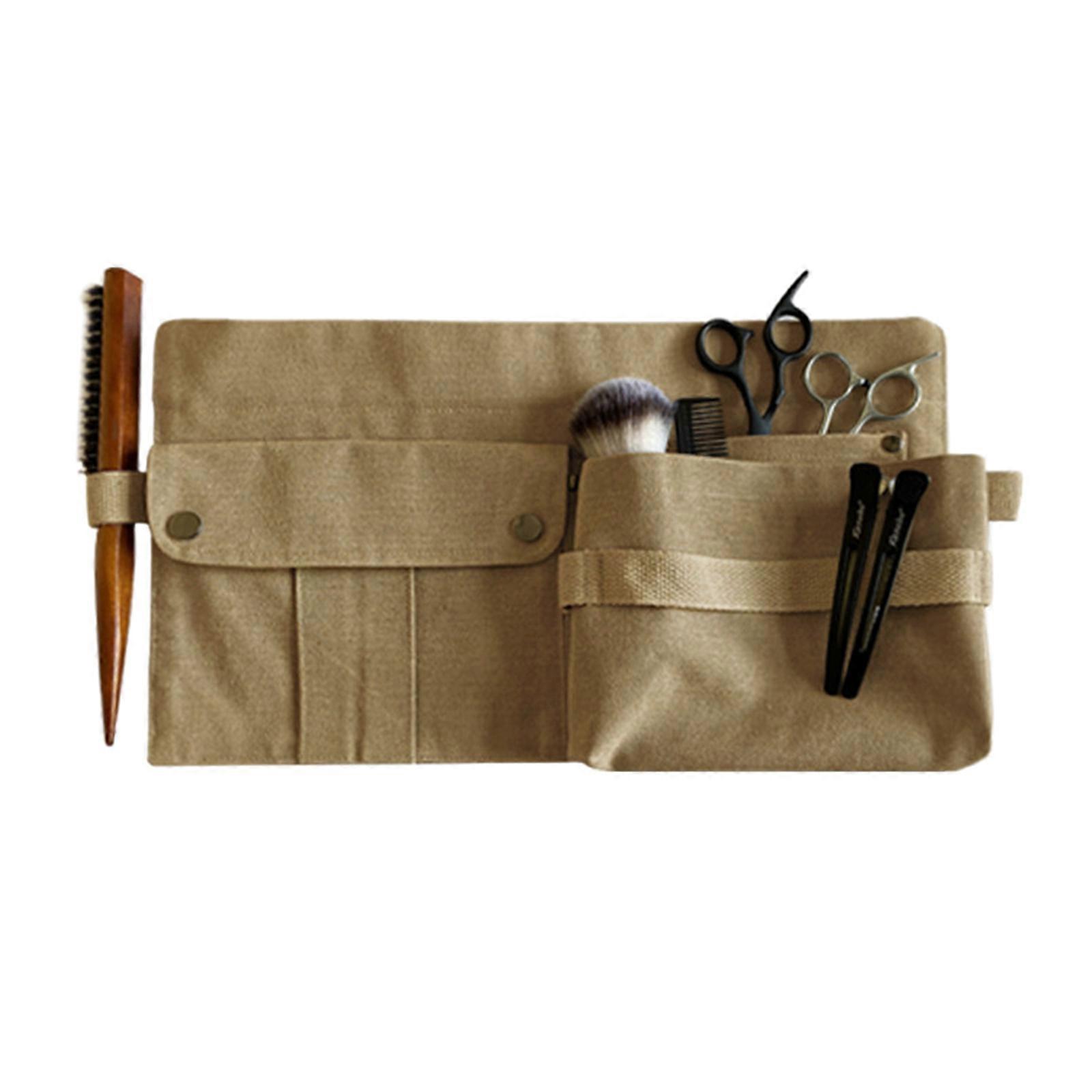 Toile ajustable Multi-poches Portable Jardin Menuiserie Ajustable Outils à main Sac de rangement Sacs de taille Organisateur Kaki