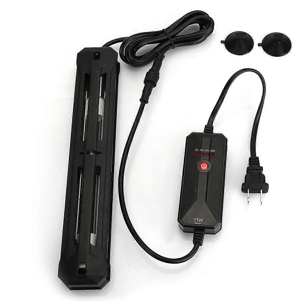 Fish Tank Aquarium Submersible UV Light for Algae Removal, 36W Germicidal Timing Lamp, Amphibious Use, Adjustable Size