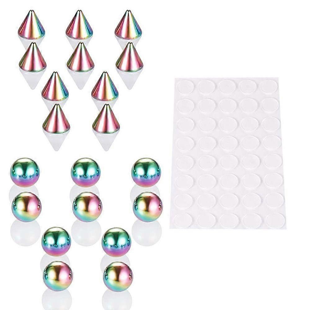 עם מדבקה ללא פירסינג גברים גבות סט ללא תכשיטי פירסינג מזויף שפתיים צמוד כדור אף טבעת