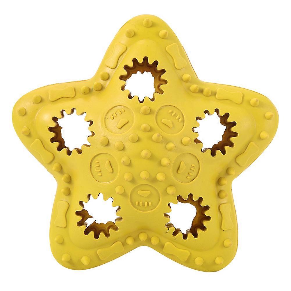 Rubber Pet Dog Feeder Ball Interactive Food Puzzle Toy for Chewing Training and Teeth Cleaning, Durable and Safe