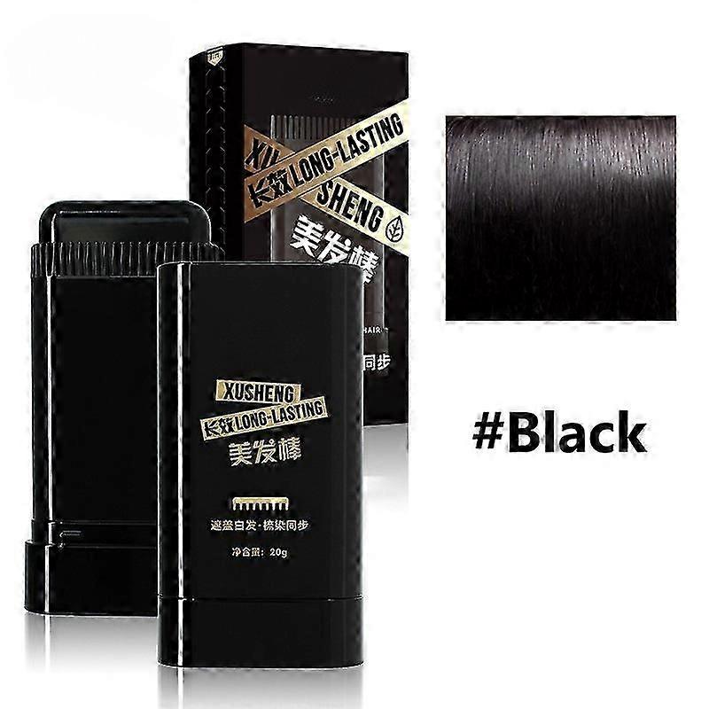 Tintura de Cabelo Segura e Conveniente, Tintura de Cabelo Preto com Aplicador de Pente, Pente de Tintura de Cabelo à Prova d'Água e à Prova de Suor para Cobertura de Cabelos Grisalhos, 2 em 1 Instan