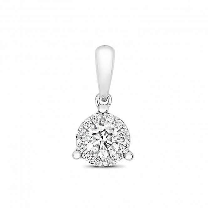 Diamond Jewellery 18ct White Gold Diamond Pendant PDQ151W