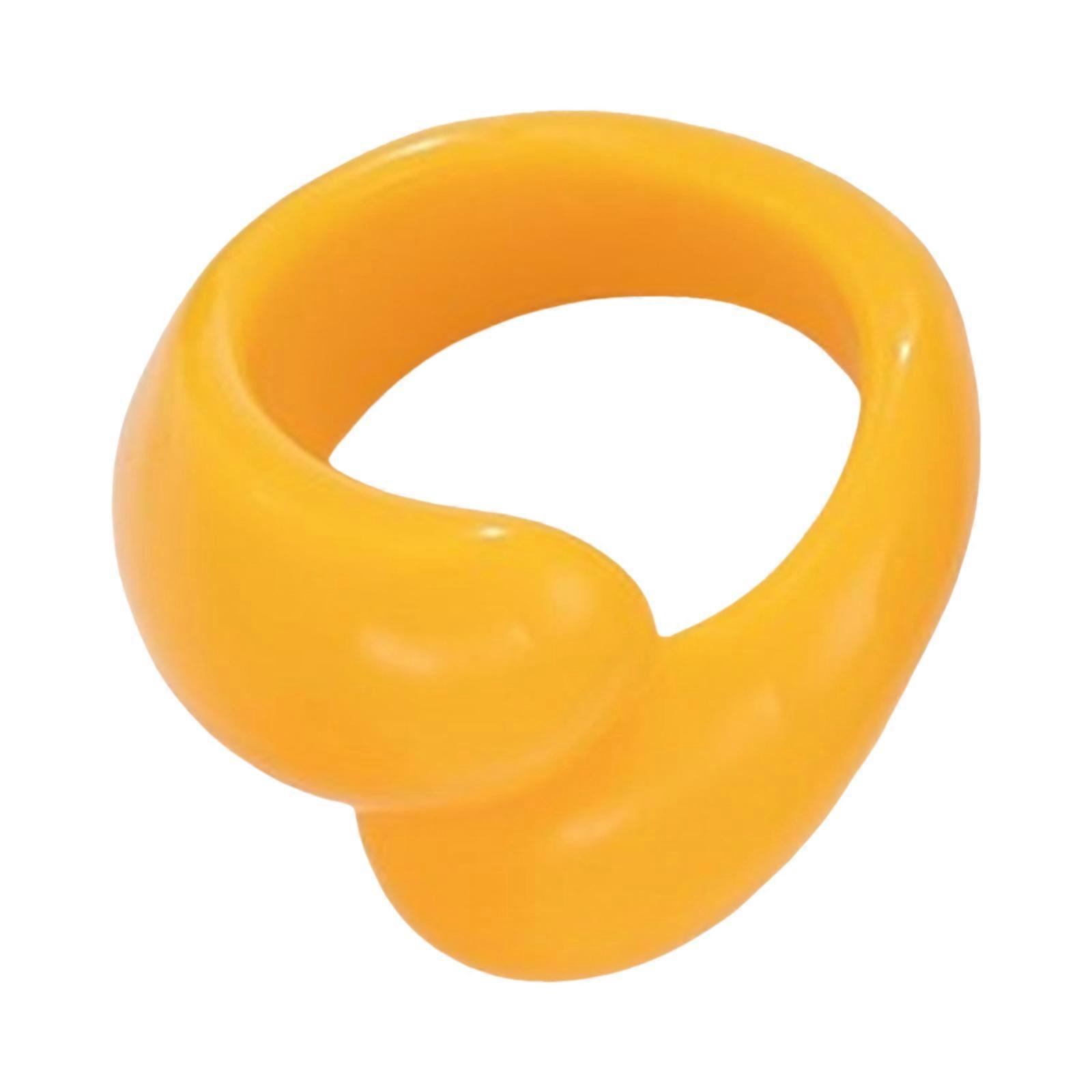 Stylish Colorful Double Droplet Ring Irregular Geometric Finger Ring Jewelry for for Parties Dates and Daily Wear