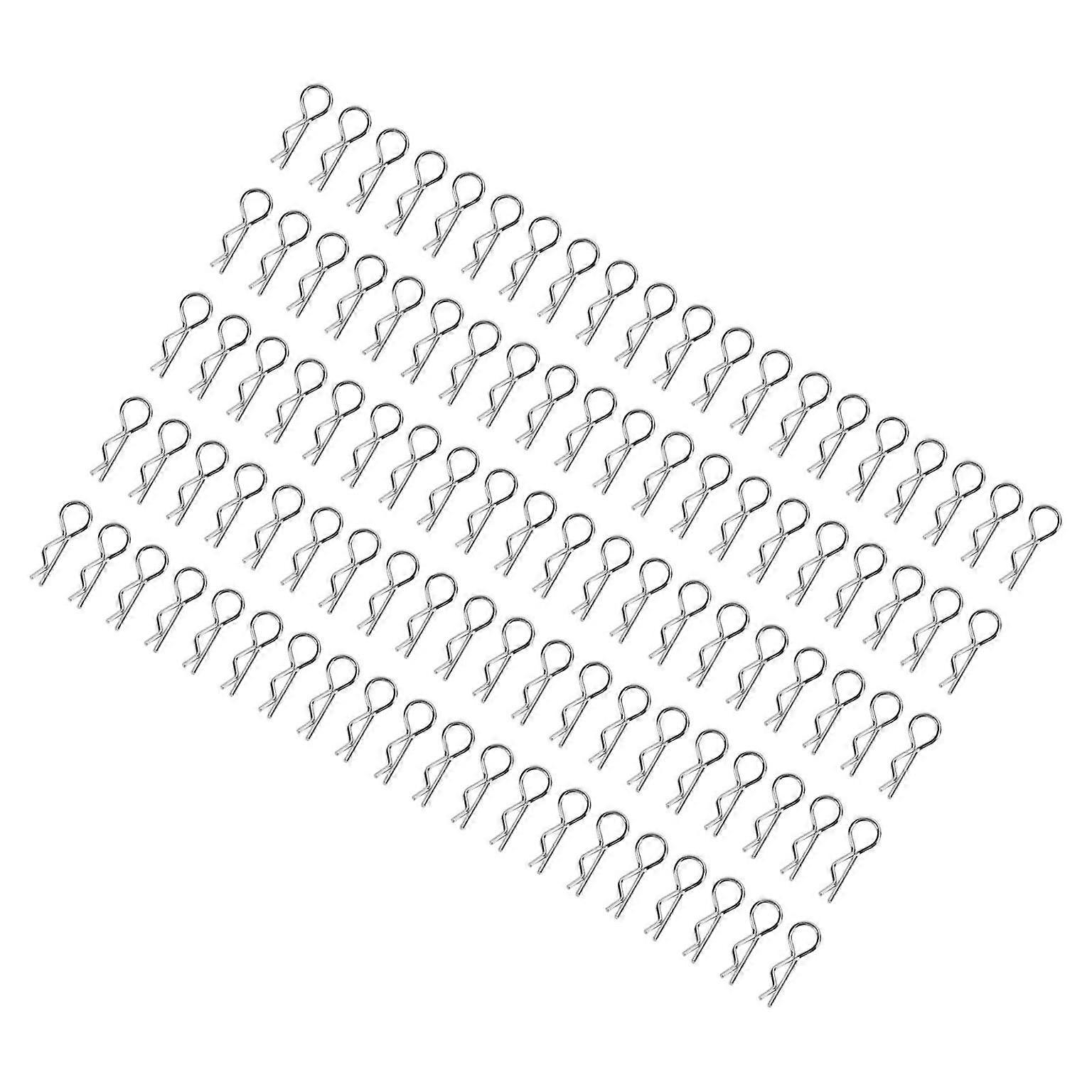 100pcs R-Type Body Shell Clips Pins for 1/10 & 1/12 Models
