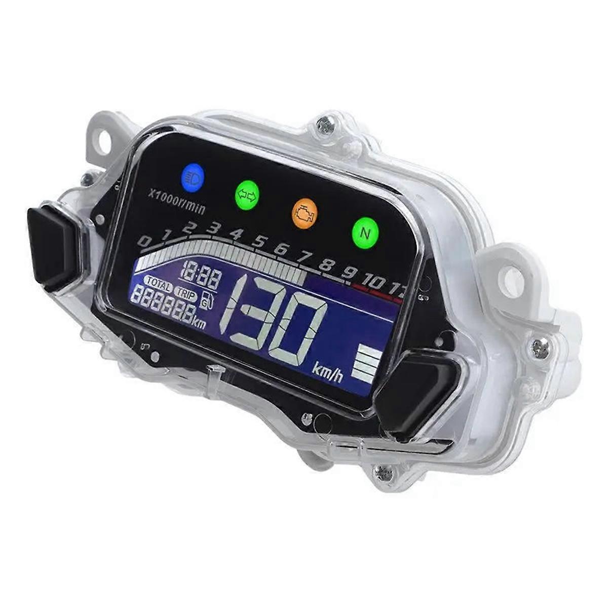 Motorcycle Speedometer Digital Display Multi-Function LCD Instrument Panel for CG160 CG150