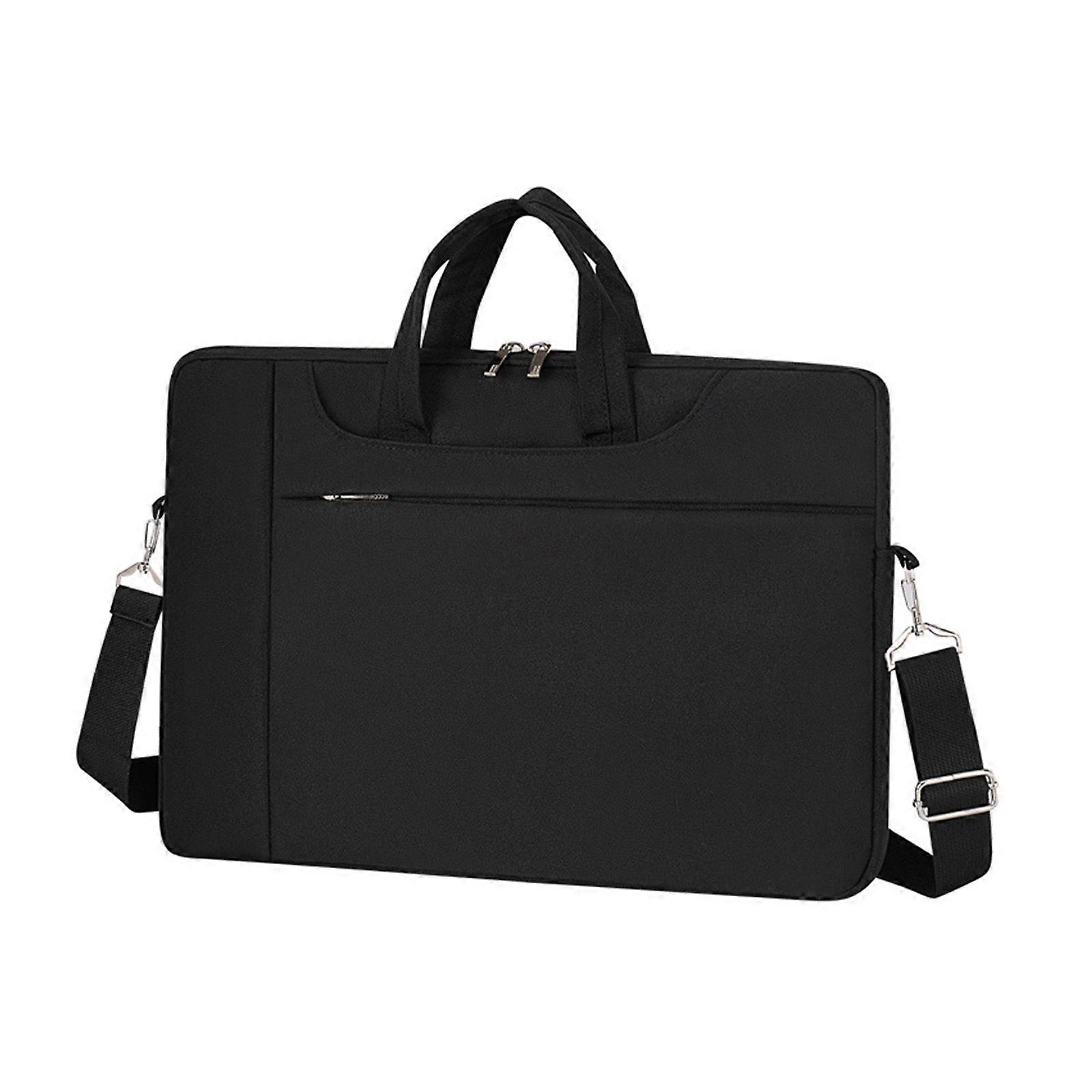 Notebook Bolsa Silm Bolsa Bolsas de Negócios Tote Bag para Laptop de 13-15,6 polegadas À Prova de Respingos Portátil Capa Protetora Preto 13 polegadas