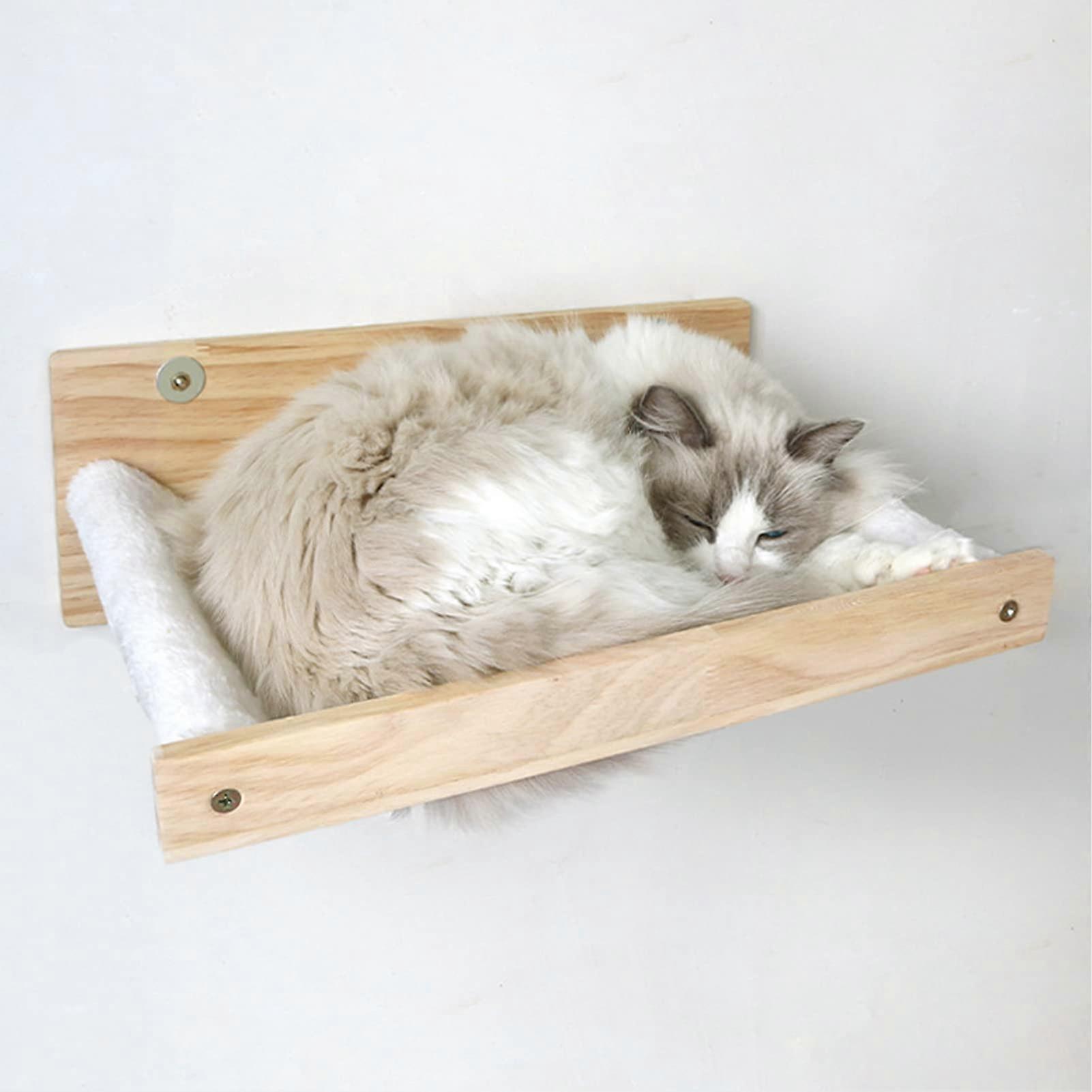 Breathable Washable Cat Hammock Bed for Indoor Cats, Soft Fabric, Large Size, Easy to Clean Design