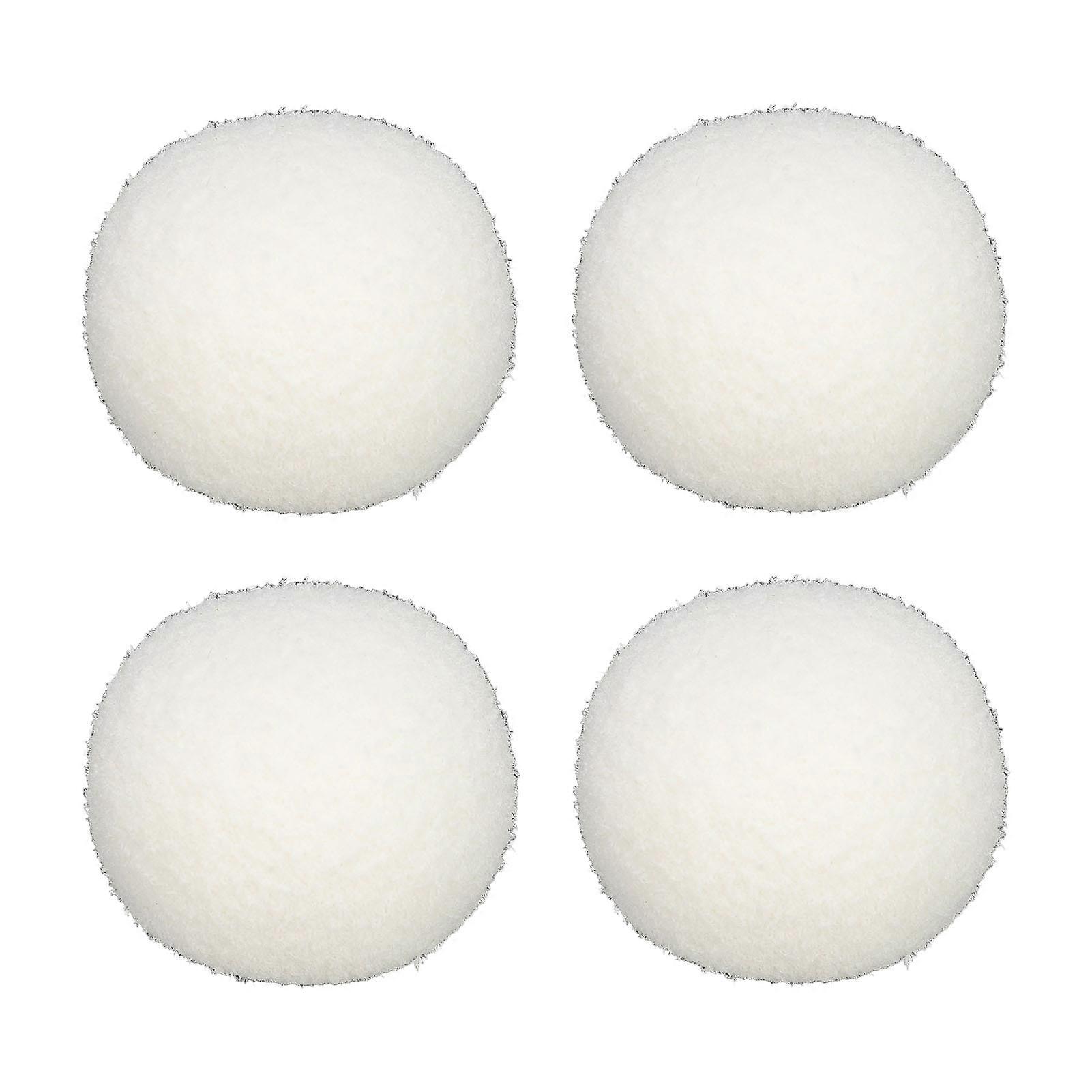 Set of 4 reusable and washable absorbent sponge balls for swimming pools, hot tubs and spas