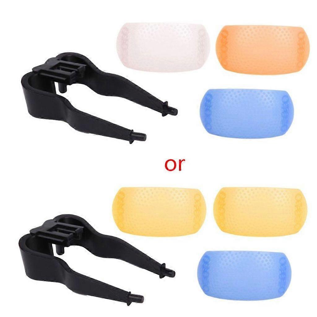 3 Color 3 in 1 Pop-Up Flash Diffuser Cover Kit Softbox for Nikon Pentax