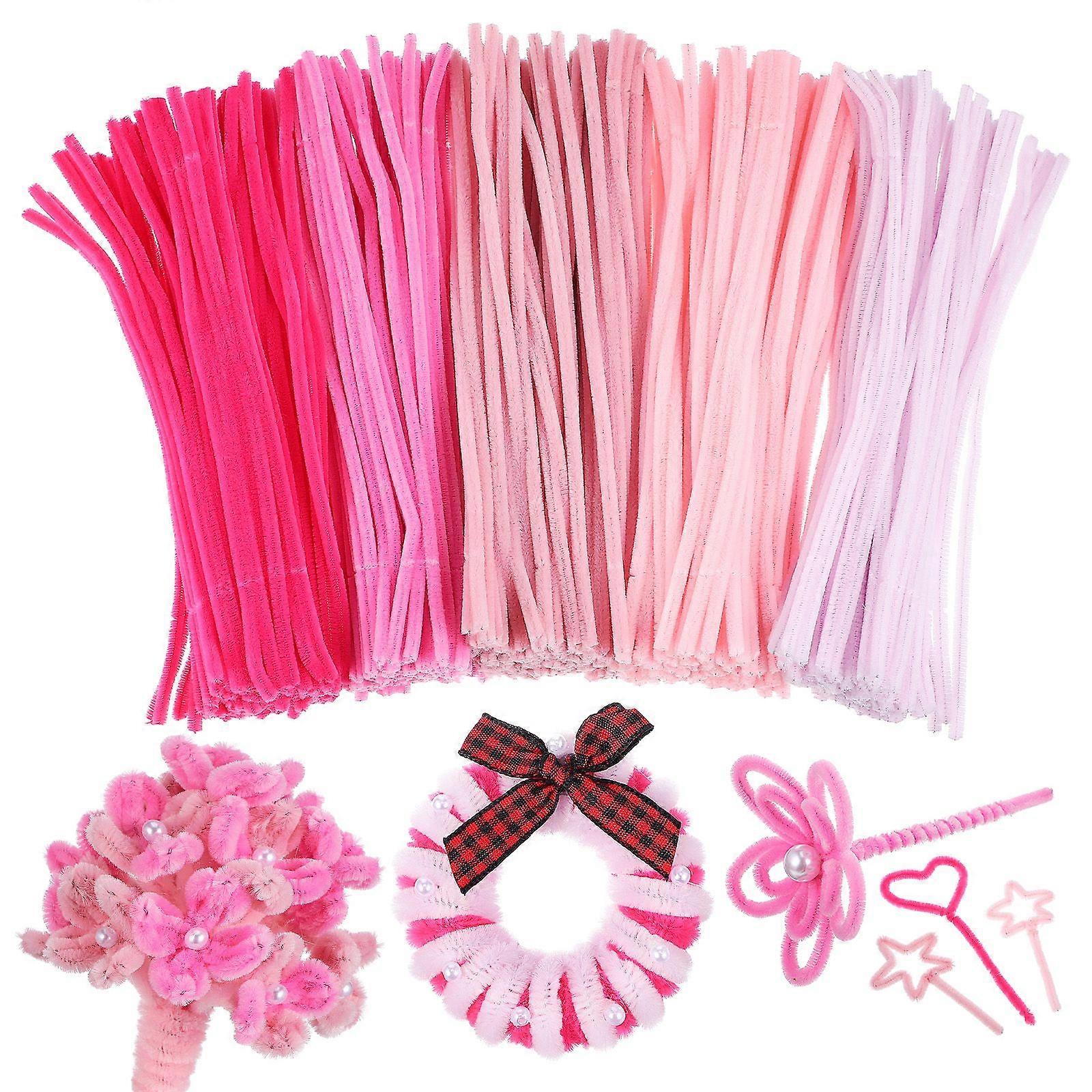 500 Pcs Pipe Cleaners For Crafting Diy Chenille Stems For Kids Twisting Rod Soft Fuzzy Sticks For Handmade Flower Crafts