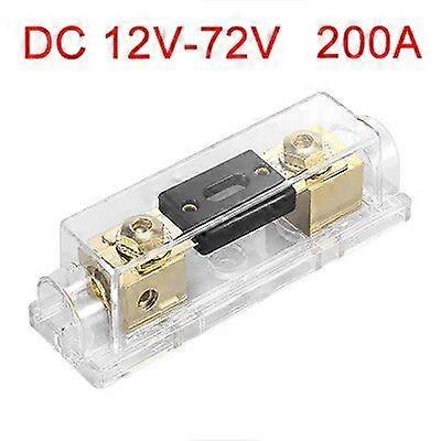 4Pcs 0/2/4 Gauge Inline ANL Fuse Holder ANL Fuse Block With 200A 250A 300Amp  Electrical Protection Fusible For Cars