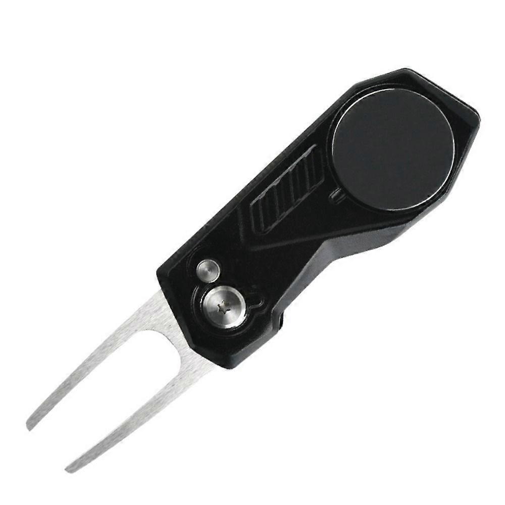 Switchblade Golf Divot εργαλείο επισκευής Ball Marker Κράμα αλουμινίου Μίνι γκολφ Divot Εργαλεία Πτυσσόμενο κουμπί Golf Green Fork