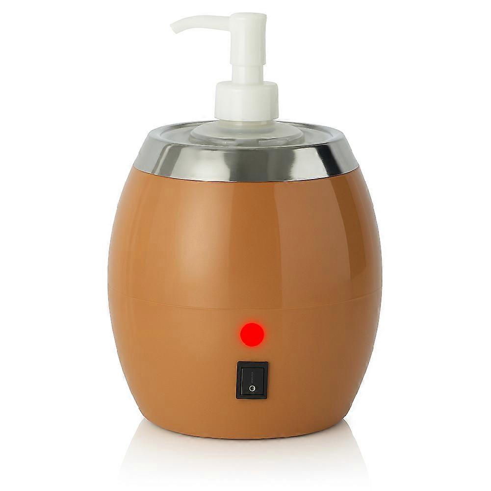 Royal Massage 电动按摩油加热器 – 8 盎司瓶装带泵分配器 – Quick-Heat Spa 化妆水加热器,带 LED 指示灯和开/关开关 – 专业用途