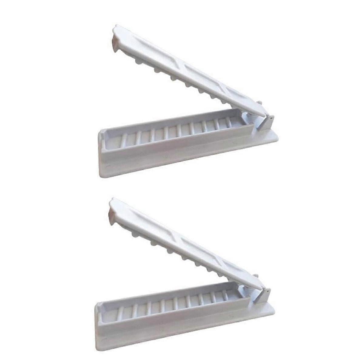 2Pcs Kebab Maker BBQ Meat Skewer Machine,White