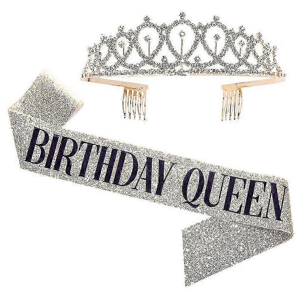 Birthday Party Tiara And Shoulder Strap Set-2025